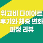 위고비 다이어트 주사 사용 후기와 체중 변화 과정 리뷰